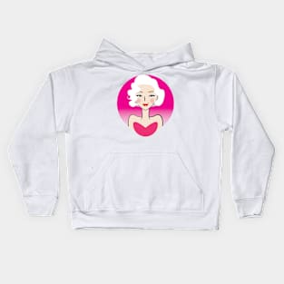 Marilyn in Pink Kids Hoodie